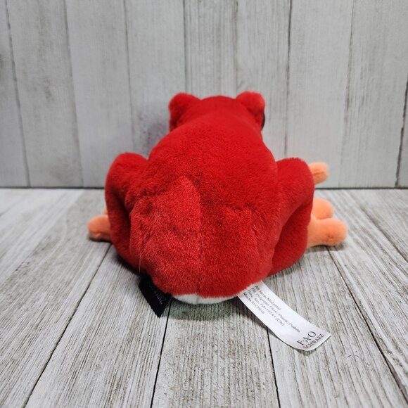 FAO Schwarz Sparklers Frog Plush Red 8'' Stuffed Animal Toy - Picture 4 of 9